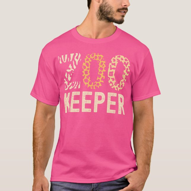 Zookeeper Zoo Animals Safari Zoo Keeper - print T-Shirt (Front)