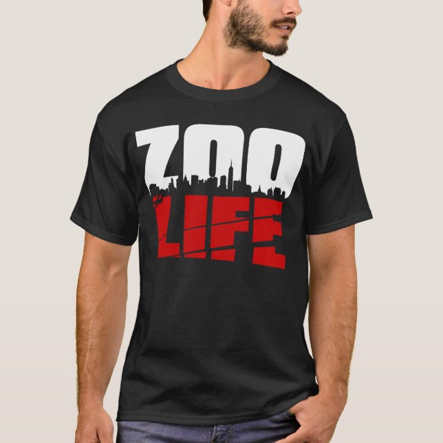 ZooLife CityScape Red T-Shirt (Front)