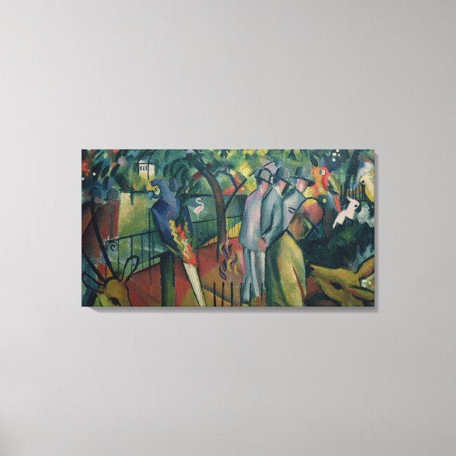 Zoological Garden I, 1912 Canvas Print (Front)