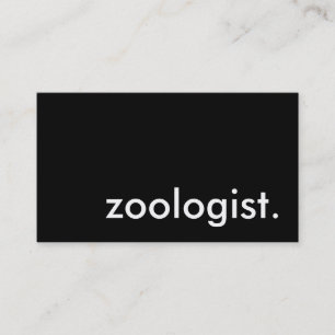 zoologist. business card