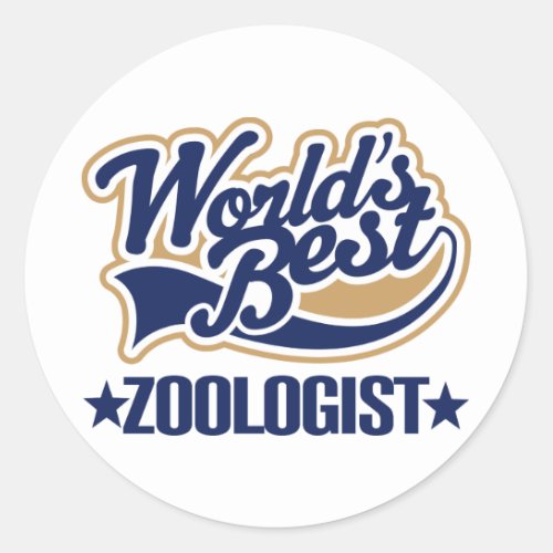 Zoologist Gift Classic Round Sticker