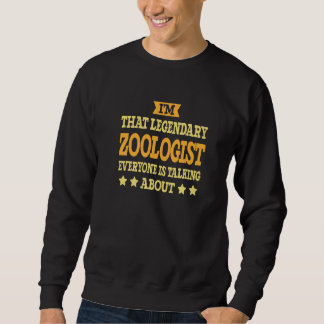Zoologist Job Title Employee Worker Zoologist Sweatshirt