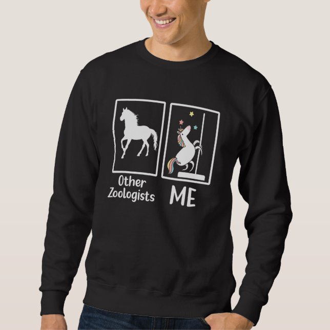Zoologist Zookeeping Wildlife Zoology Zoo Employee Sweatshirt (Front)