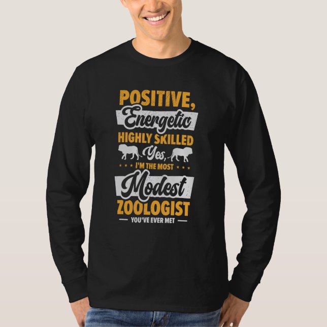 Zoologist Zookeeping Wildlife Zoology Zoo Employee T-Shirt (Front)