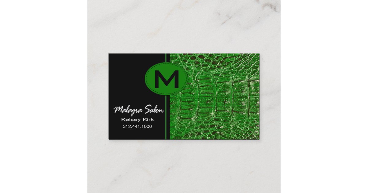 Zoology Alligator Business Card template | Zazzle