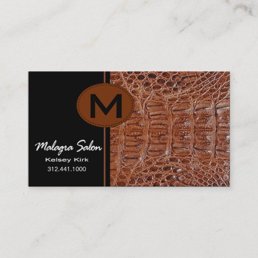 Customizable Zoology Alligator Business Card template