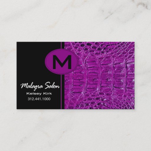 Customizable Zoology Alligator Business Card template
