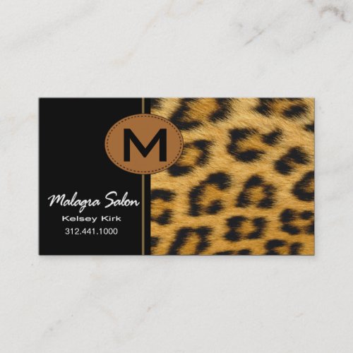 Zoology Cheetah Business Card template