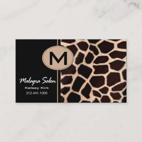 Zoology Giraffe Business Card template
