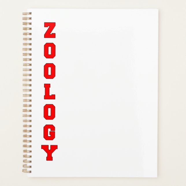 Zoology Planner (Front)