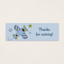 Zoom Along Airplane Baby Shower Favor Gift Tags