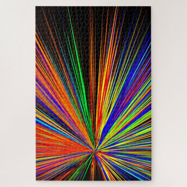Zoom Color Boom Rainbow Multicolor Jigsaw Puzzle (Vertical)