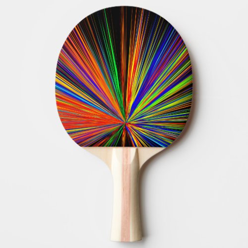 Zoom Color Boom Rainbow Multicolor Ping Pong Paddle