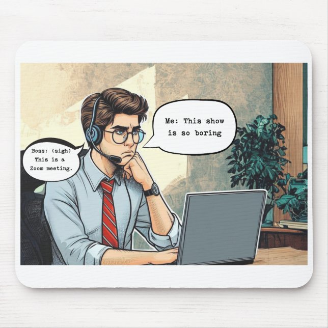 'Zoom Gloom' Mouse Pad (Front)