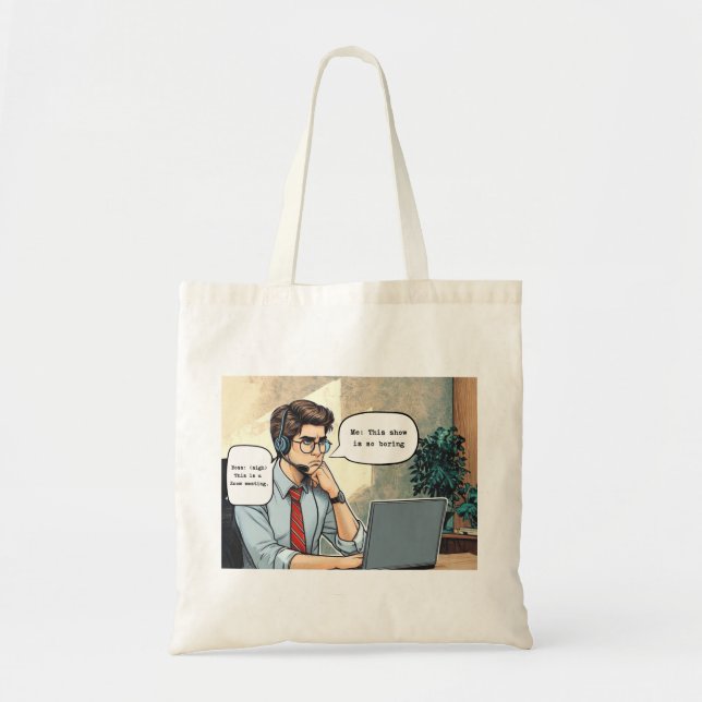 'Zoom Gloom' Tote Bag (Front)