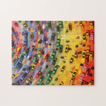 Zoom! Puzzle - Cars  Fast Cars  Bright Colors by RMJJournals at Zazzle