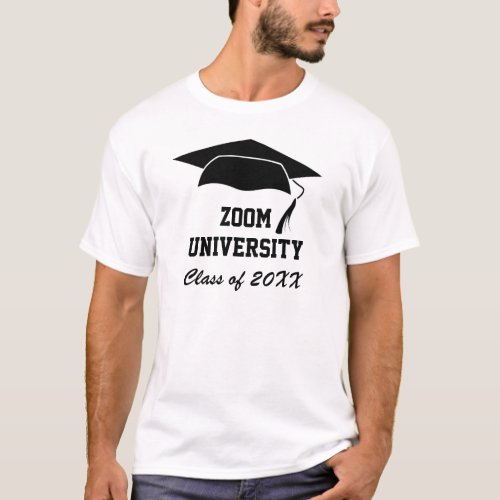 Zoom University 2020 Graduate Mens For Him T_Shirt