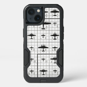 Zoom View of WWII Aircraft Silhouettes iPhone 13 Case