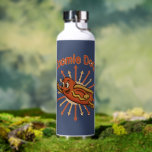 Zoomie Dog Flying Hot Dog Cartoon – Fun Retro Water Bottle