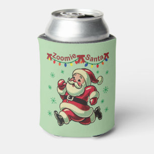 Zoomie Santa Christmas Can Cooler