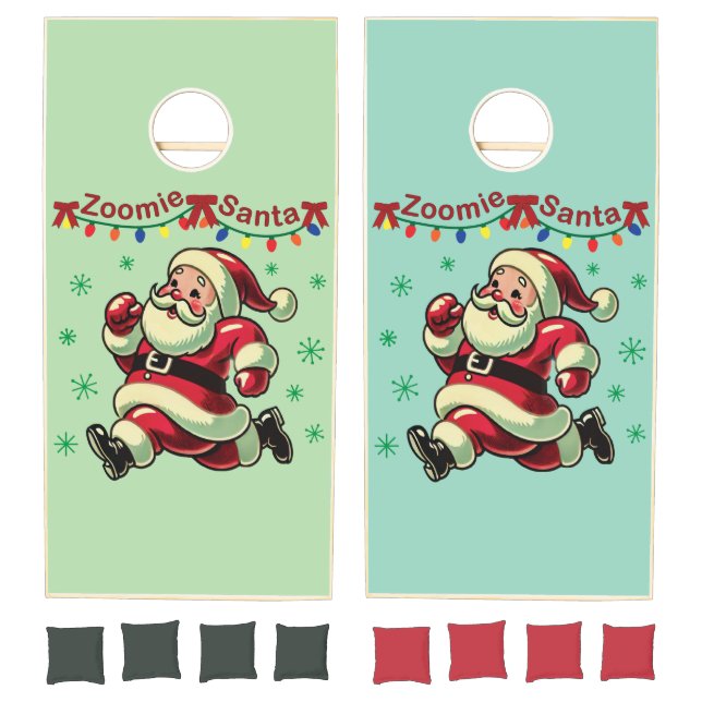 Zoomie Santa Christmas Cornhole Set (Set)
