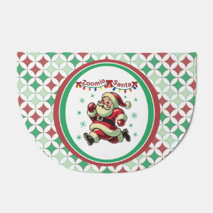 Zoomie Santa Christmas Doormat