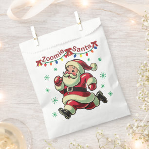 Zoomie Santa Christmas Favor Bag
