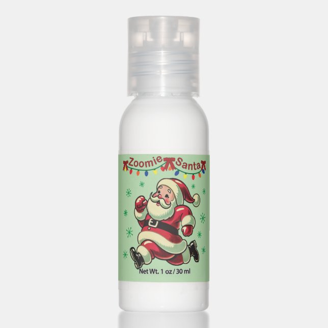 Zoomie Santa Christmas Hand Lotion (Front)
