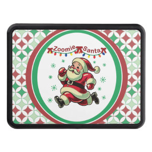 Zoomie Santa Christmas Hitch Cover