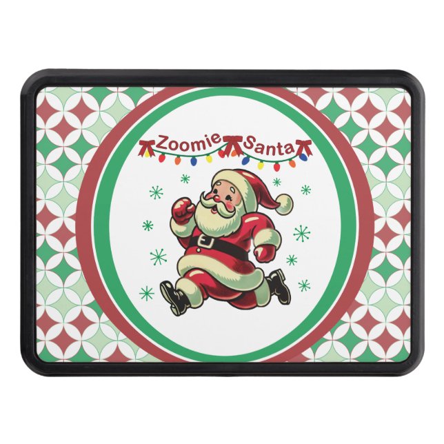 Zoomie Santa Christmas Hitch Cover (Front)