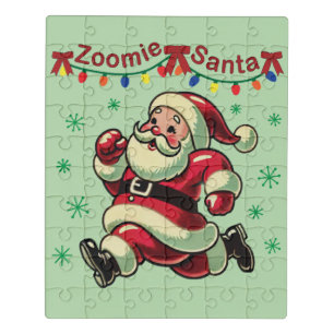 Zoomie Santa Christmas Jigsaw Puzzle
