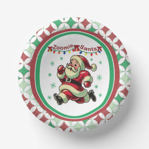 Zoomie Santa Christmas Paper Bowls