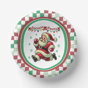 Zoomie Santa Christmas Paper Bowls