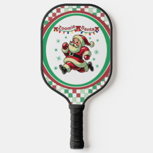Zoomie Santa Christmas Pickleball Paddle