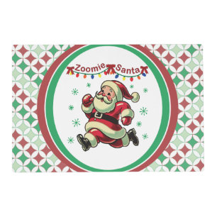 Zoomie Santa Christmas Placemat
