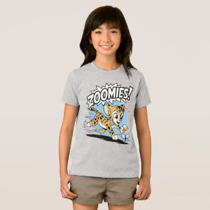 Zoomies – Cheetah Chasing a Butterfly Tri-Blend Shirt