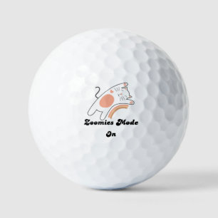 Zoomies Mode On Funny Cat Baseball Hat Golf Balls