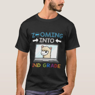 Zooming Into 2nd Grade Virtual Back to School Kid T-Shirt