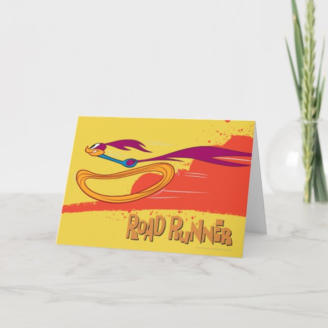 Zooming ROAD RUNNER™ Card (Front)
