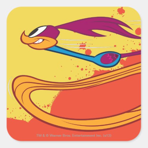 Zooming ROAD RUNNER Square Sticker