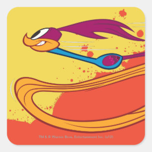 Zooming ROAD RUNNER™ Square Sticker