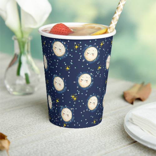 Zooming to the Moon Paper Cups