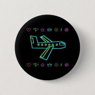 Zooper Plane Pinback Button