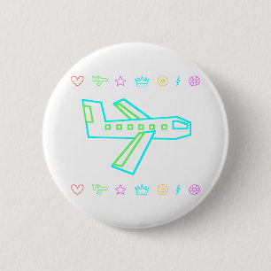Zooper Plane Pinback Button
