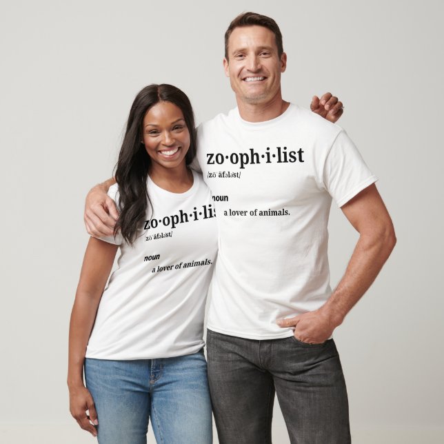 Zoophilist Animal Lover Dog Cat Pet Lover T-Shirt (Unisex)