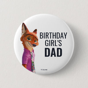 Zootopia 2 Birthday Party Button