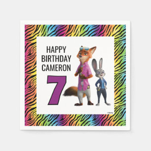 Zootopia 2 Birthday Party Napkins