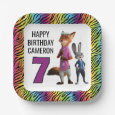 Zootopia 2 Birthday Party Paper Plates