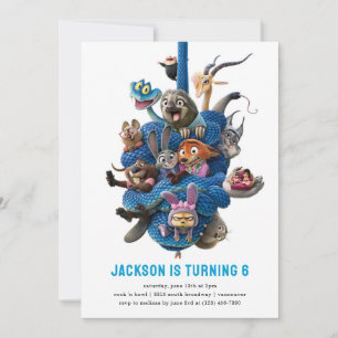 Zootopia 2 Character Birthday Party Invitation