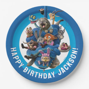Zootopia 2 Character Birthday Party Paper Plates